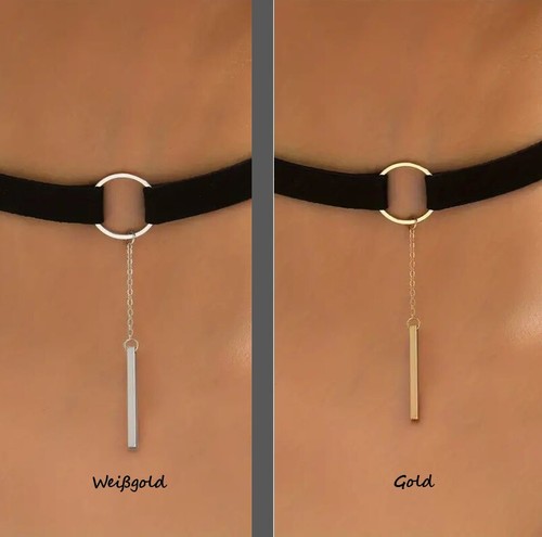 Collana girocollo velluto - collana,